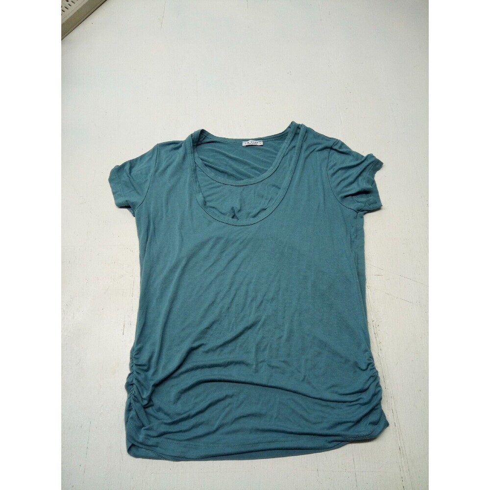 LA CLEF Women Black Short Sleeve T-Shirt L